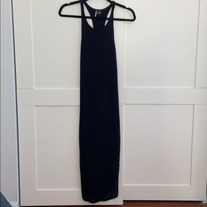 Black ribbed urban outfitters dress